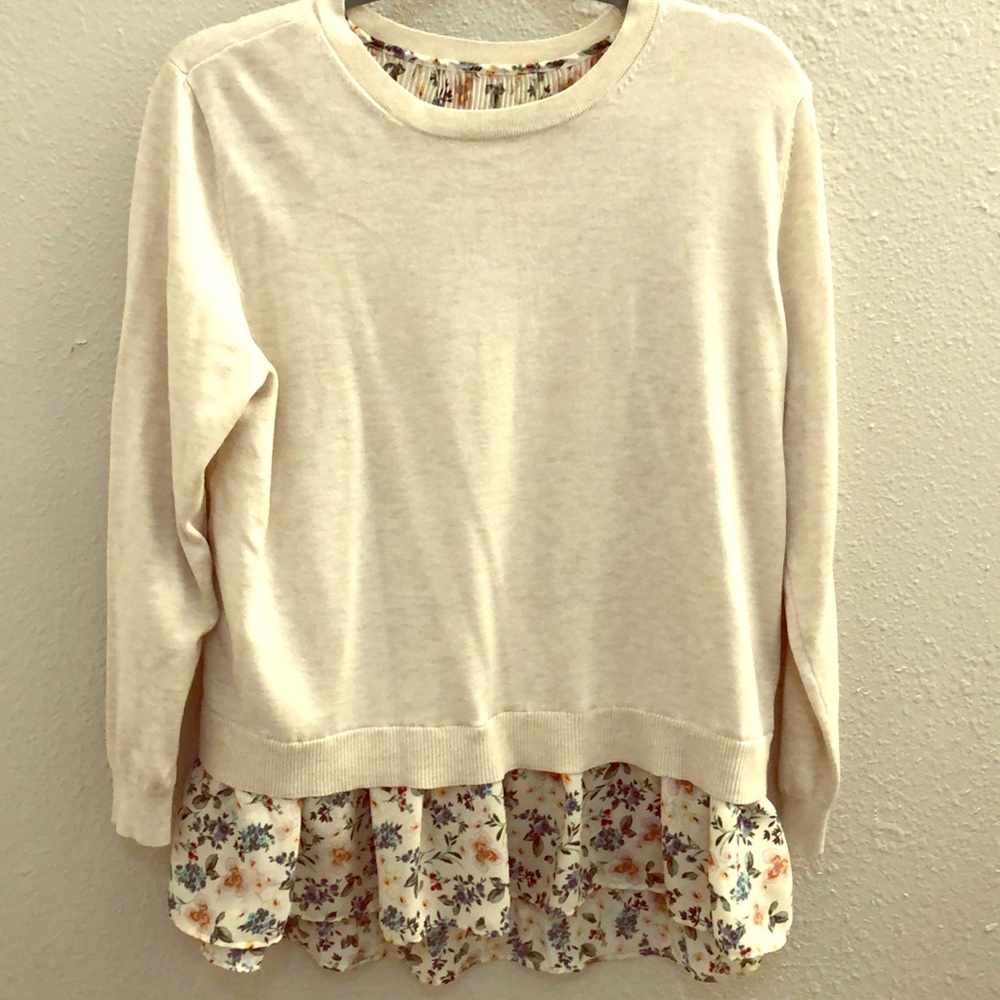 Sweater Blouse layered look - one piece!